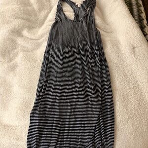 GAP Black and White Striped dress